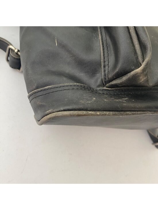 Vintage Guess USA Backpack Flap Bag Pockets Black main image 7